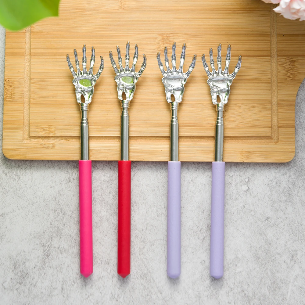 Stainless Steel Back Scratcher Telescopic Scratching Massager Extendable Itch Old Man Happy Health Products Hackle Handicrafts image 3