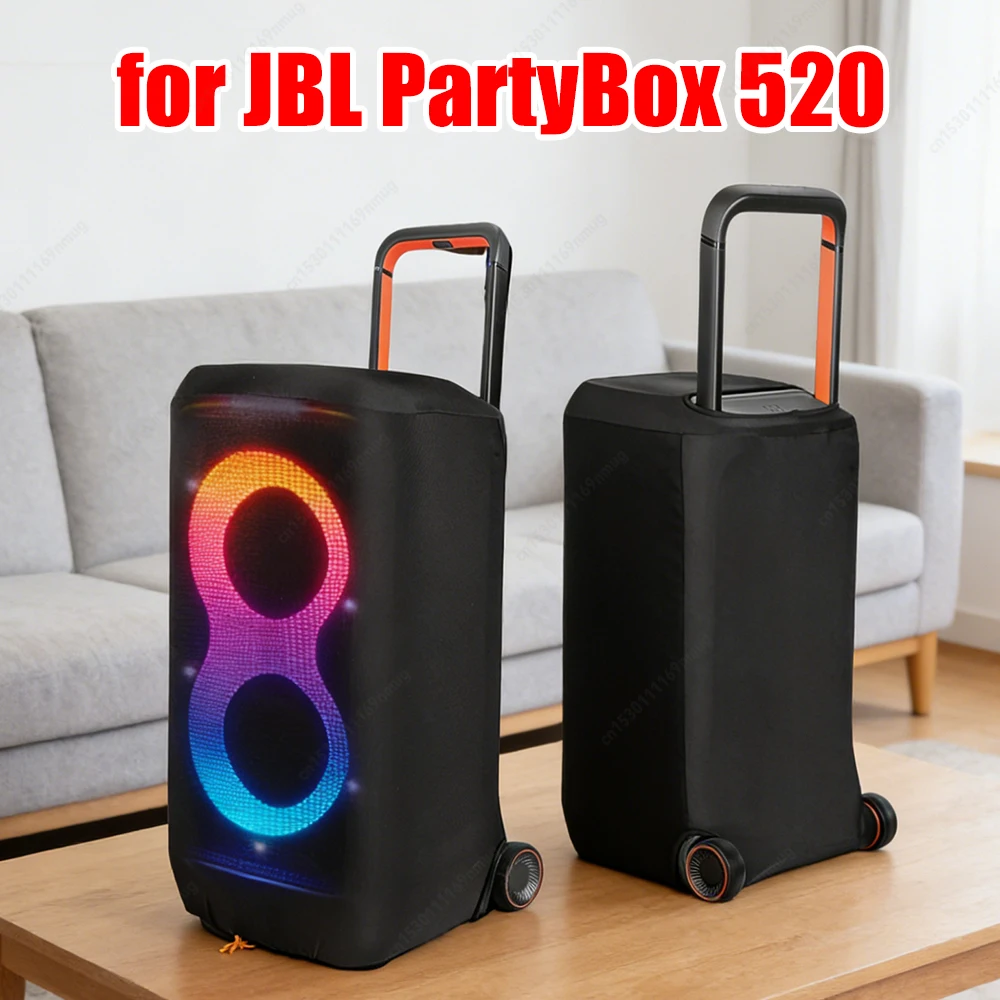 Capa Protetora Elástica para Caixa de Som Portátil, Capa Protetora contra Poeira para JBL PartyBox 520, Acessórios