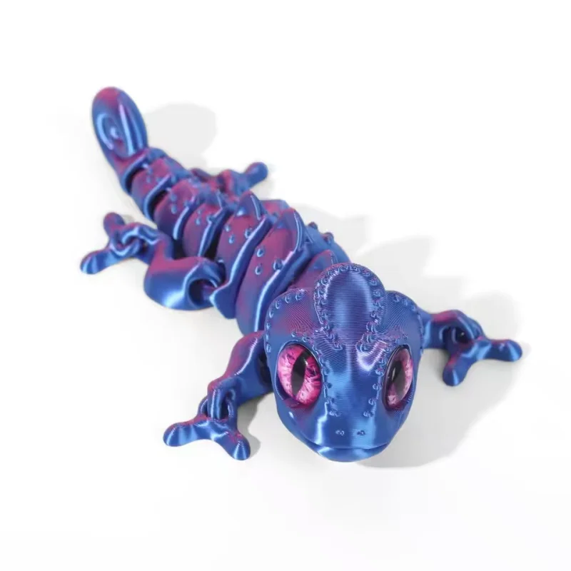 2026 New 3D Printing Chameleon Figures Multi-joint Movable Simulation Eyes for Home Accessories Kids Gift Room Decoration