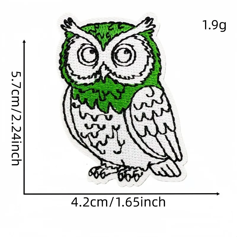 Exquisite Cartoon Green Series Iron on Embroidered Patch Crown Butterfly Decoration Sew Patches DIY Clothes Jeans Car Hat Bags