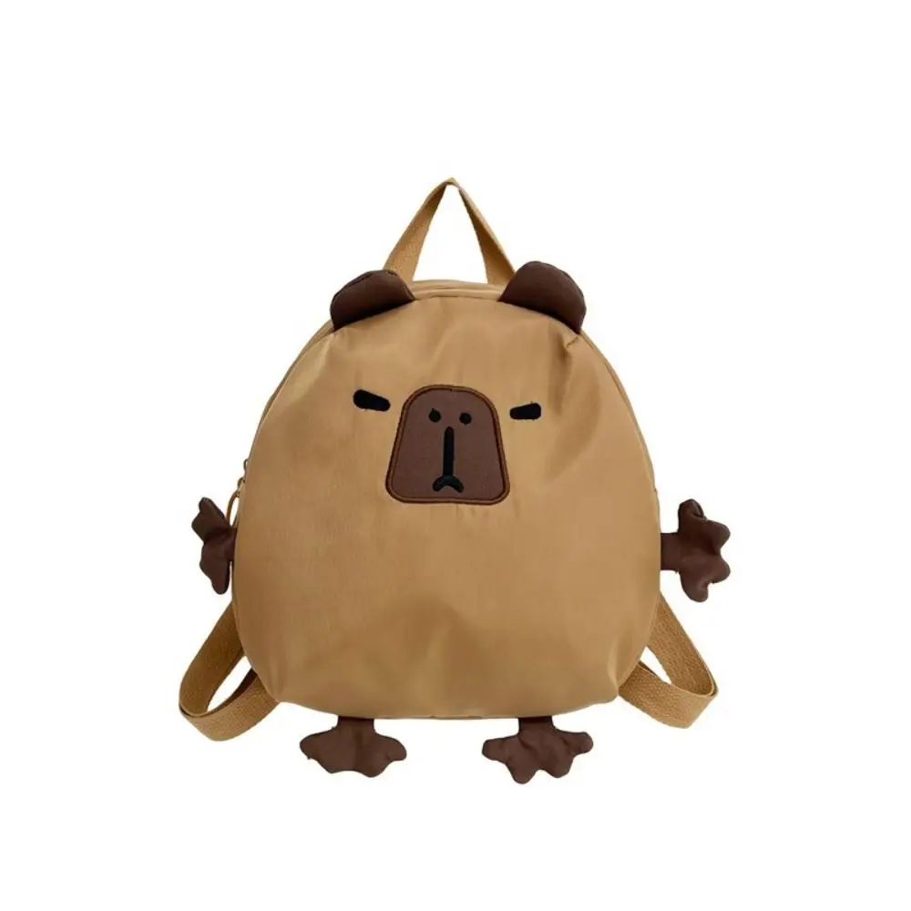 

Kawaii Nylon Capybara Backpack Large Capacity Travel Backpack Laptop Backpack Book Bags