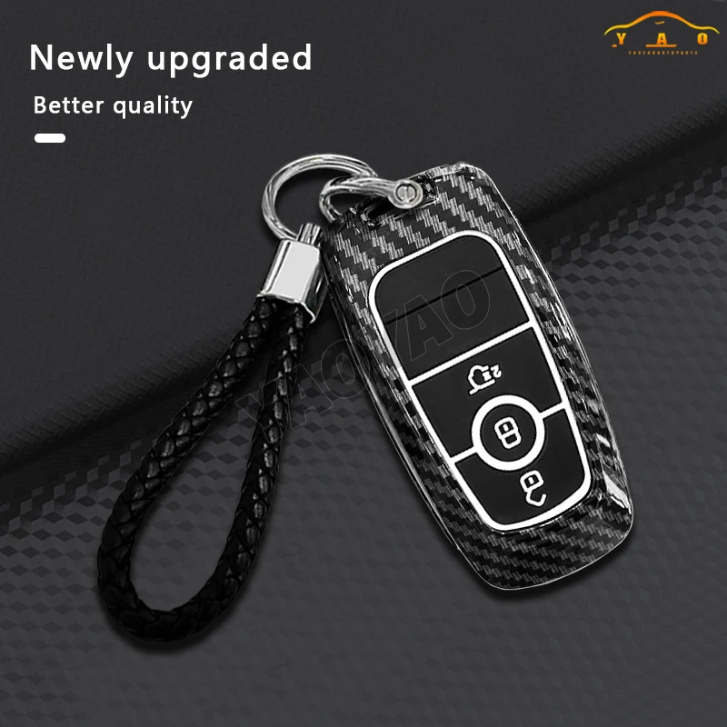

ABS Carbon fiber Remote Car Key For Ford Raptor F150 Key Protect Accessories