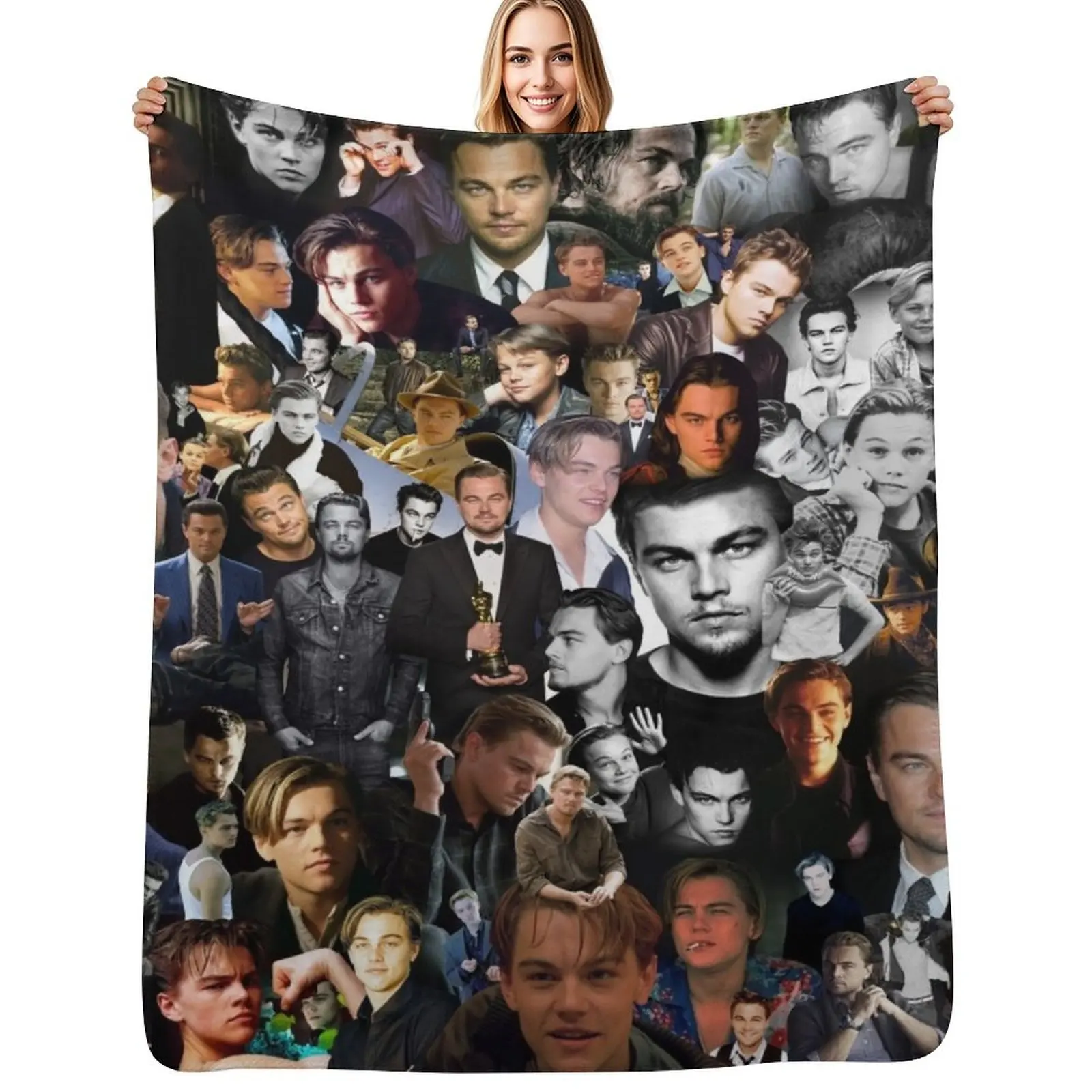 Leo DiCaprio Throw Blanket Luxury Thermal Luxury Throw Cute Plaid manga Blankets