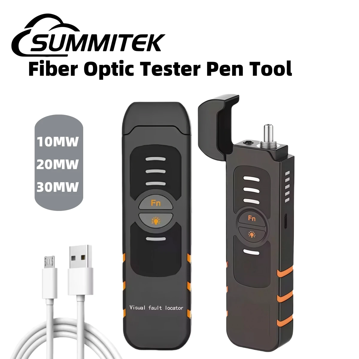 

SUMMITEK VFL 5/15/20/30 МВт оптическое волокно лазерный тестер ручка визуальный локатор неисправностей красный лазер оптическая ручка красного света