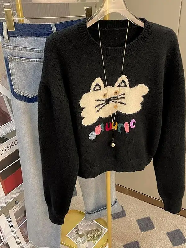 autumn-winter-ort-sve-long-knitted-sweater-women's-faion-slim-fit-embroidery-soft-cozy-overhead-top