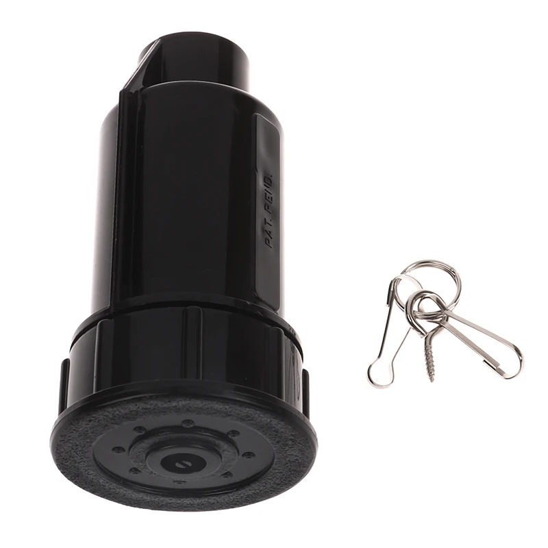 1Pcs Black Plastic Lawn Backyard Simulation Sprinkler Key Storage Device Outdoor Mini Safe