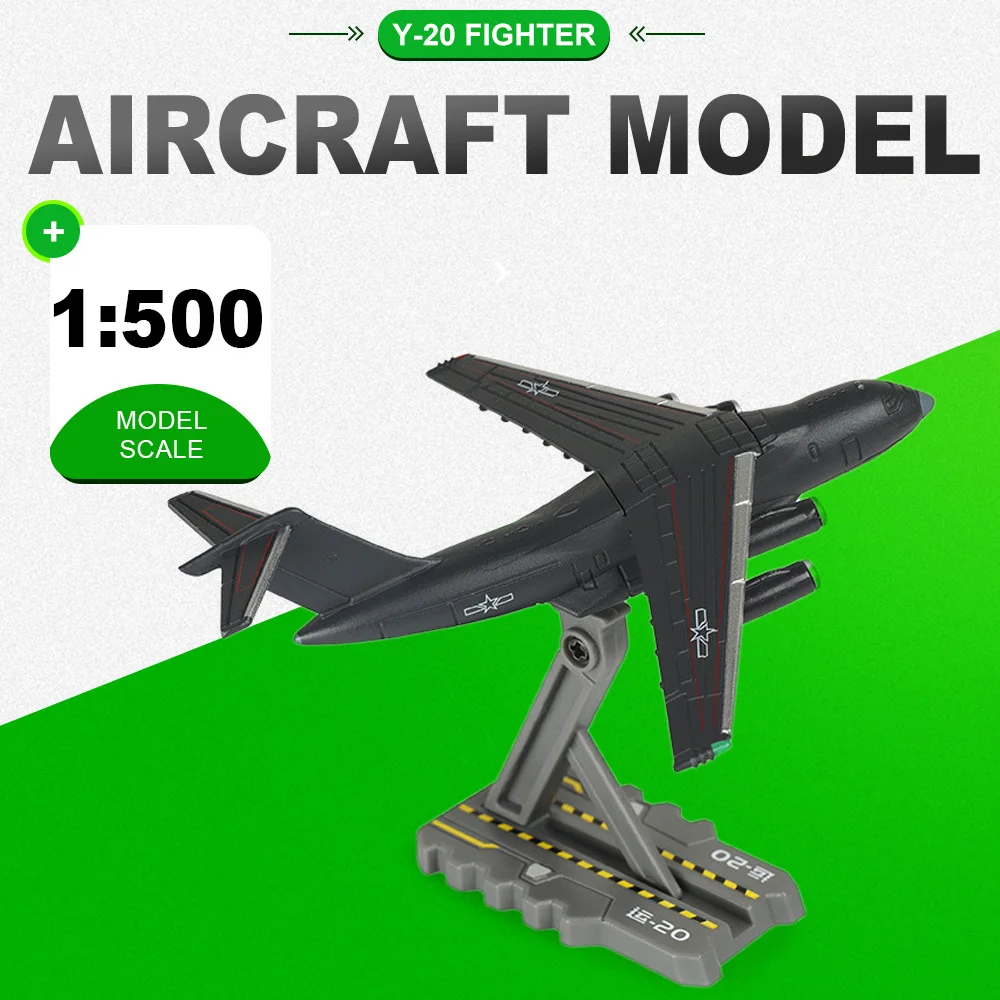 

1:500 Scale Y-20 J-35A FC-31 Aircraft Model Toy Detachable Parts Rotatable Miniature Models for Aviation Fans Surprise