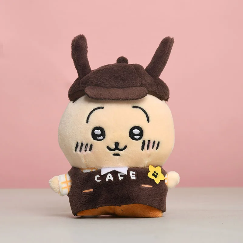 일본 치이카와 커피 숍 우사키 작은 여덟 이카와 배낭 키 체인 인형 펜던트 플러시 장난감