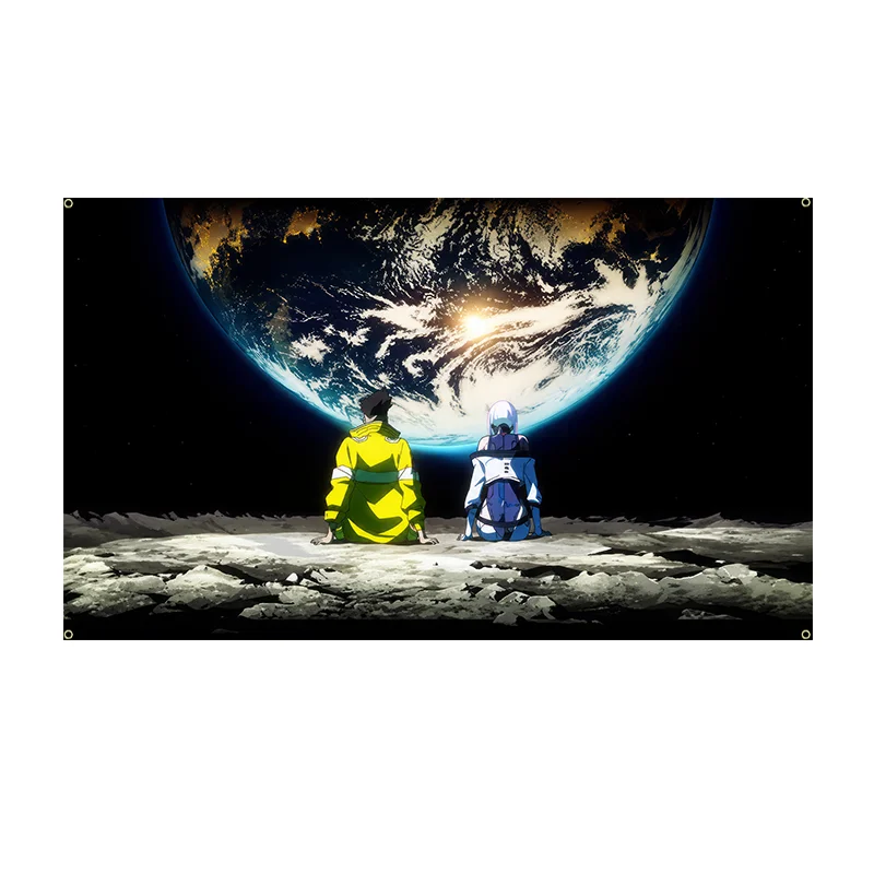 Cyberpunk-Edgerunners David Martinez Tapestry Flag Funny Wall Hanging Aesthetic Home Decoration Tapestries