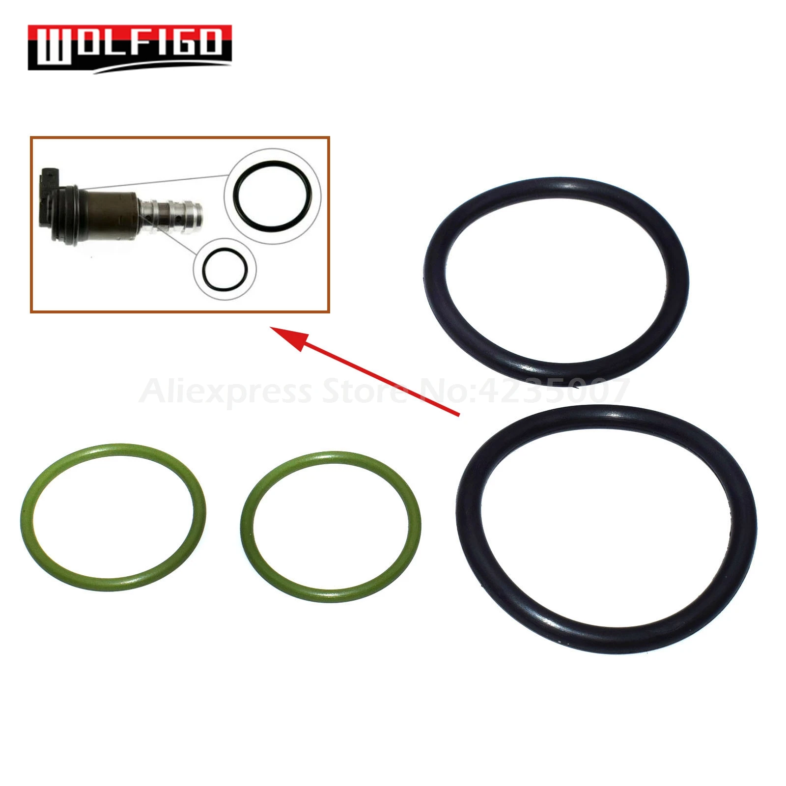 New 1 set / 10 sets Solenoid Valve O Ring Seals Set For BMW N40 N42 N46 N45 11367506178,11367546379,11360394126,11361439705