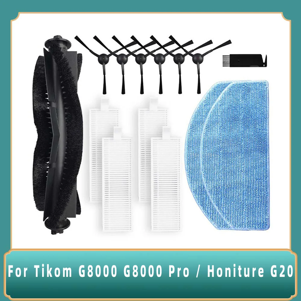 

For Tikom G8000 / G8000 Pro / Honiture G20 / G20 Pro / Laresar Evol 3 3S Main Side Brush Filter Mop Parts