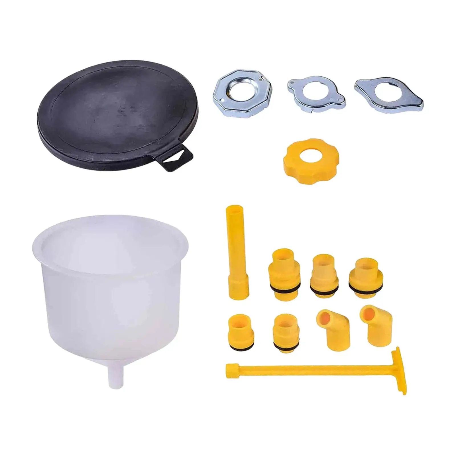 No Spill Coolant Funnel Kit 15 Pieces Fill Securely Without Leaks Accessory