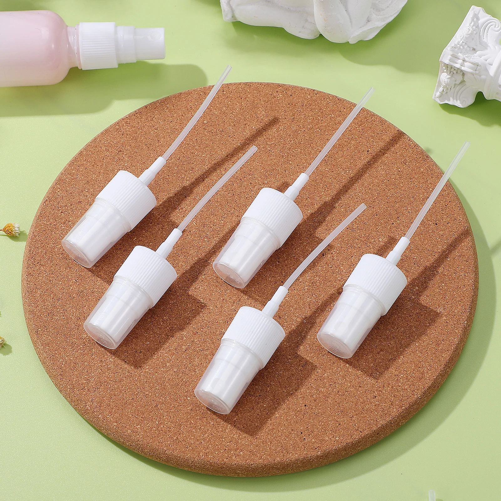 20 piezas para usar tapas de pulverización de Perfume, repuesto para botellas de viaje, cabezal de pulverización negro, cabezal de pulverizador de Perfume