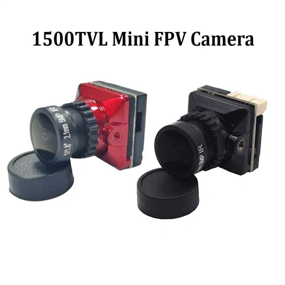 1/3 CMOS 1500TVL Mini FPV Camera 2.1mm Lens Voltage 5V-30V PAL / NTSC With OSD Internal adjustable For RC FPV Racing Drone