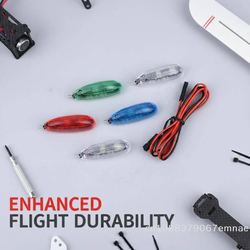[ZYAS]5V/12V LED Navigation Light Aerial Lights For Fixed-Wing & Quadcopter Night Flying RC Airplane Hobby Plane Drone Parts