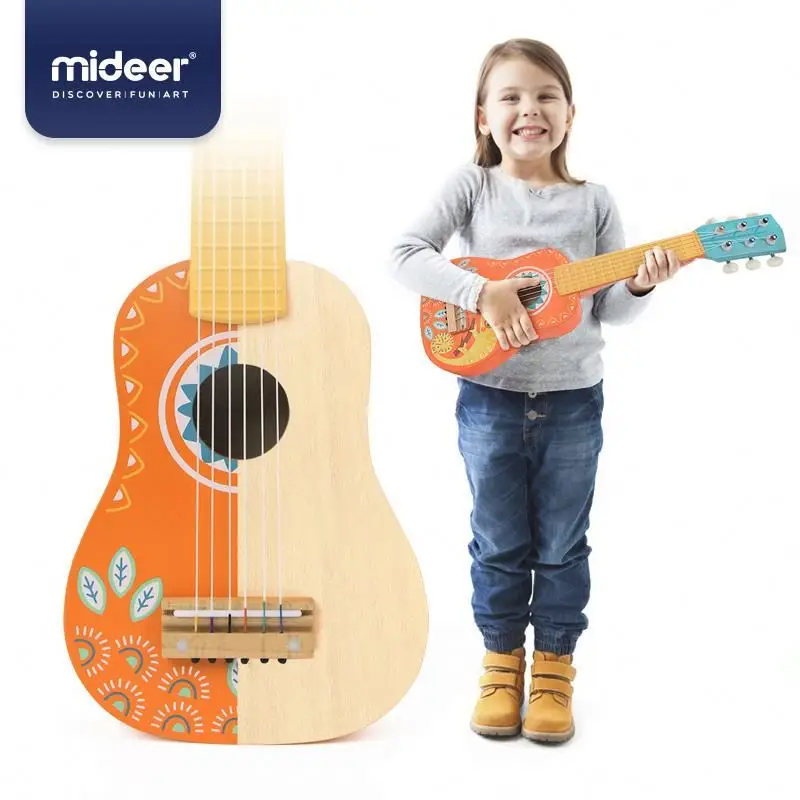 mideer MD1093 guitar children instrument Ukulele wooden colorful  music wooden guitar toy