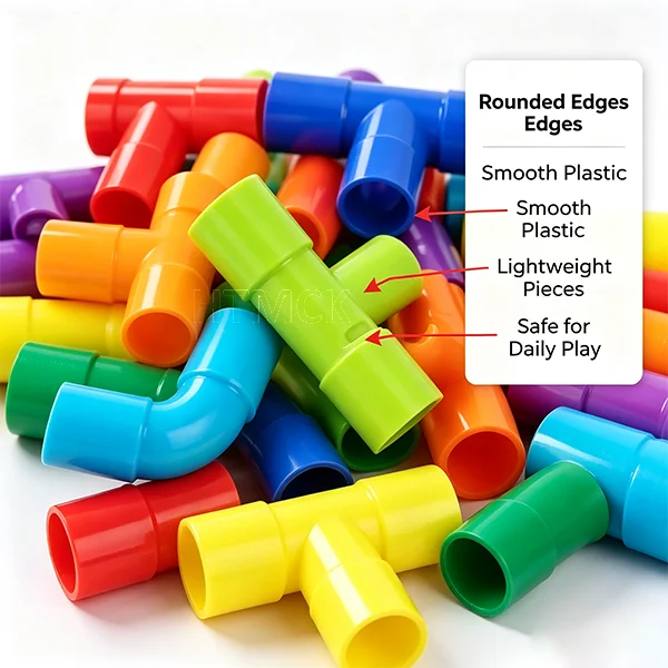 HTMCK Pipeline building block assembly children's water pipe beneficial intelligence splicing brain toy