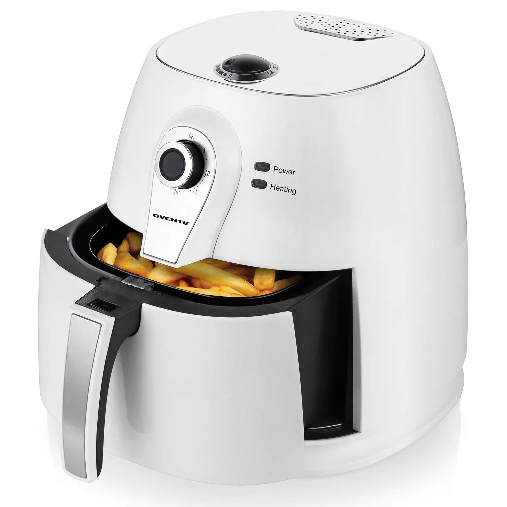 

Air Fryer 3.2 QT, 1400W with Adjustable Temperature Knob, Auto Shut-Off and Dishwasher Safe Non-Stick Basket