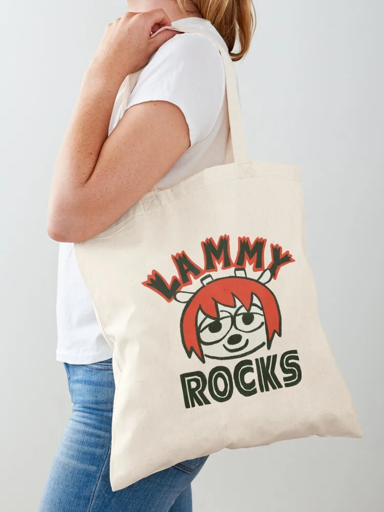 

Ransroom re-draws lammy rocks / um jammer lammy sheep girl Tote Bag eco bag folding Fabric bag Shopper Big