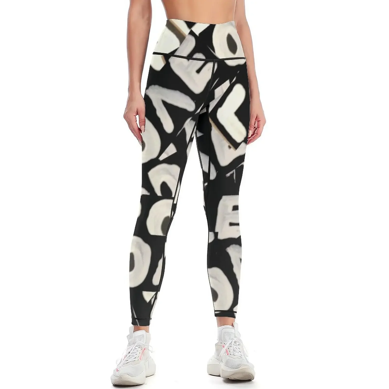 

Street POP Art Painting Graffiti Urban Abstract Hip-hop Drip Collage Messy chic Rainbow Leggings