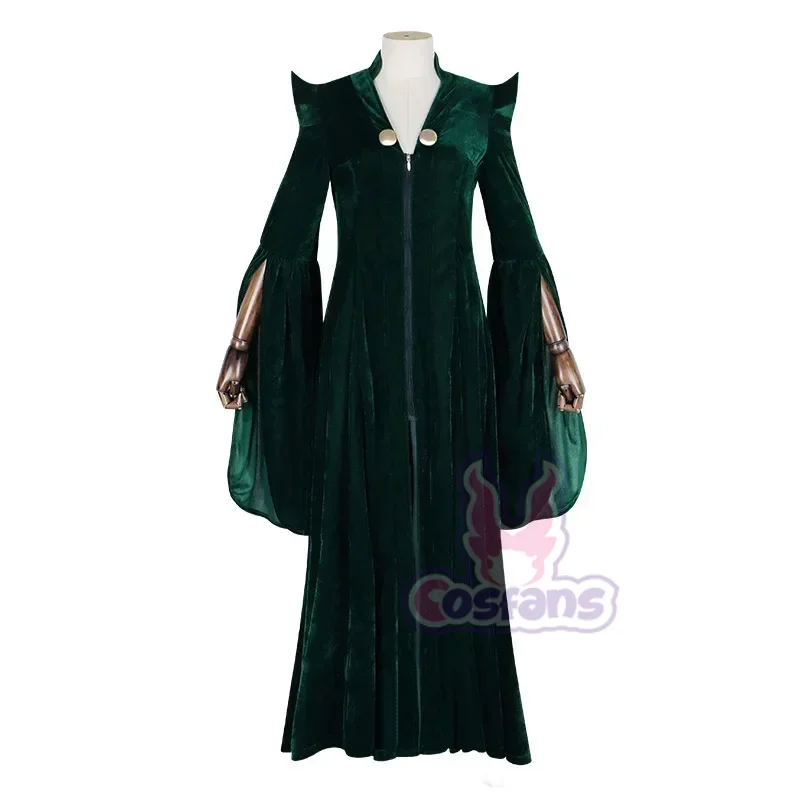 School of Witchcraft and Wizardry Costume Professor Mileva McGonagall Hogwarts College Presidentis Robe Halloween Costume