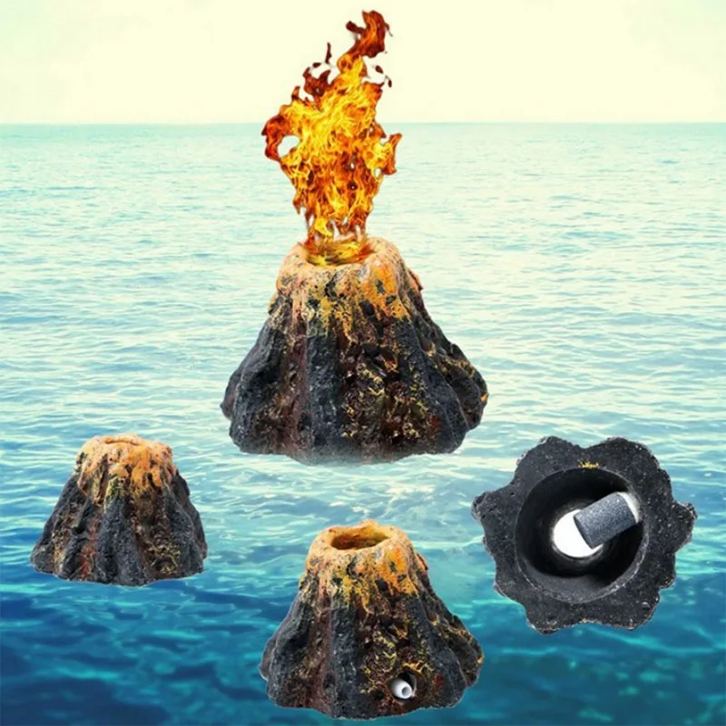 

1PC Aquarium Decoration Volcano Shape Air Stones for Fish Tank Bubble Stone Oxygen Pump Fish Tank Ornament Aquarium Accessories