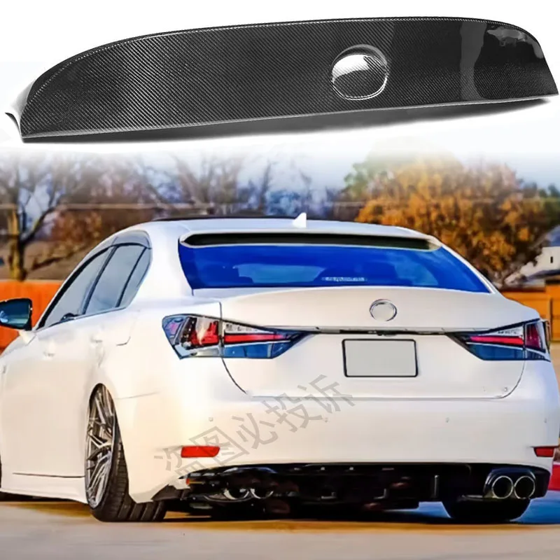 

For Lexus GS 200 GS250 GS300 GS450h GS350 GS-F GS200t 2014-2017 sedan rear trunk spoiler body kit carbon fiber LD type spoiler