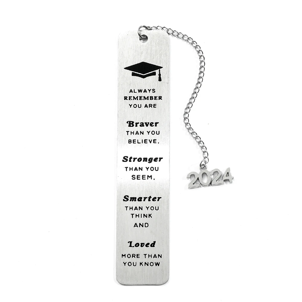 Stainless Steel Graduation Bookmark Special Gifts for Friend Schoolmate Personality Gifts Learning Reading Page Mark Souvenir