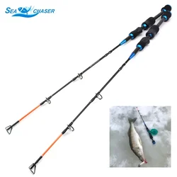 Vara de pesca portátil, Superhard Camarão Ice Fishing Rod, Spinning Casting, 2 Seções Fish Pole, Inverno no gelo, 65cm, 75g