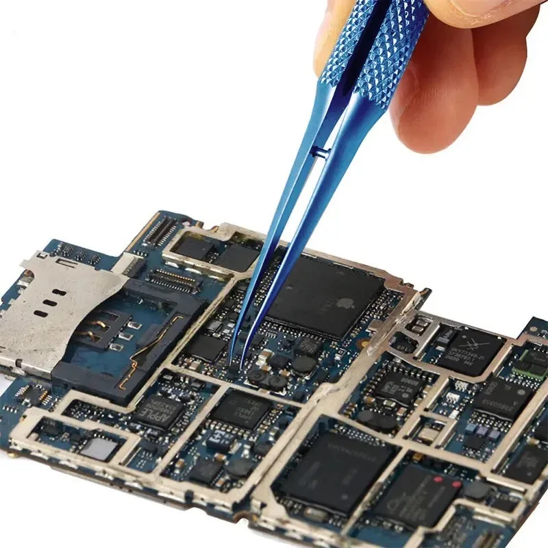 Imagem -03 - Precisão Titanium Alloy Pinças Reparação Profissional Impressão Digital Linha Fly Telefone Motherboard Antimagnético Eletrônica Fórceps