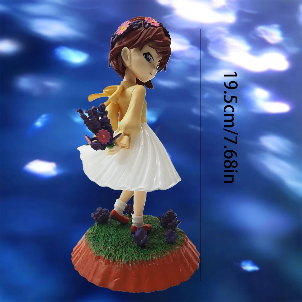 Looking back at the flower wreath, Haibara Ai Ming, Detective Conan, PVC model statues, gifts for girlfriends