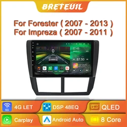 For Subaru Forester 3 SH 2007 - 2013 For Impreza GH GE Multimedia Player Android Car Radio  2 Din Carplay Touch Screen Head Unit