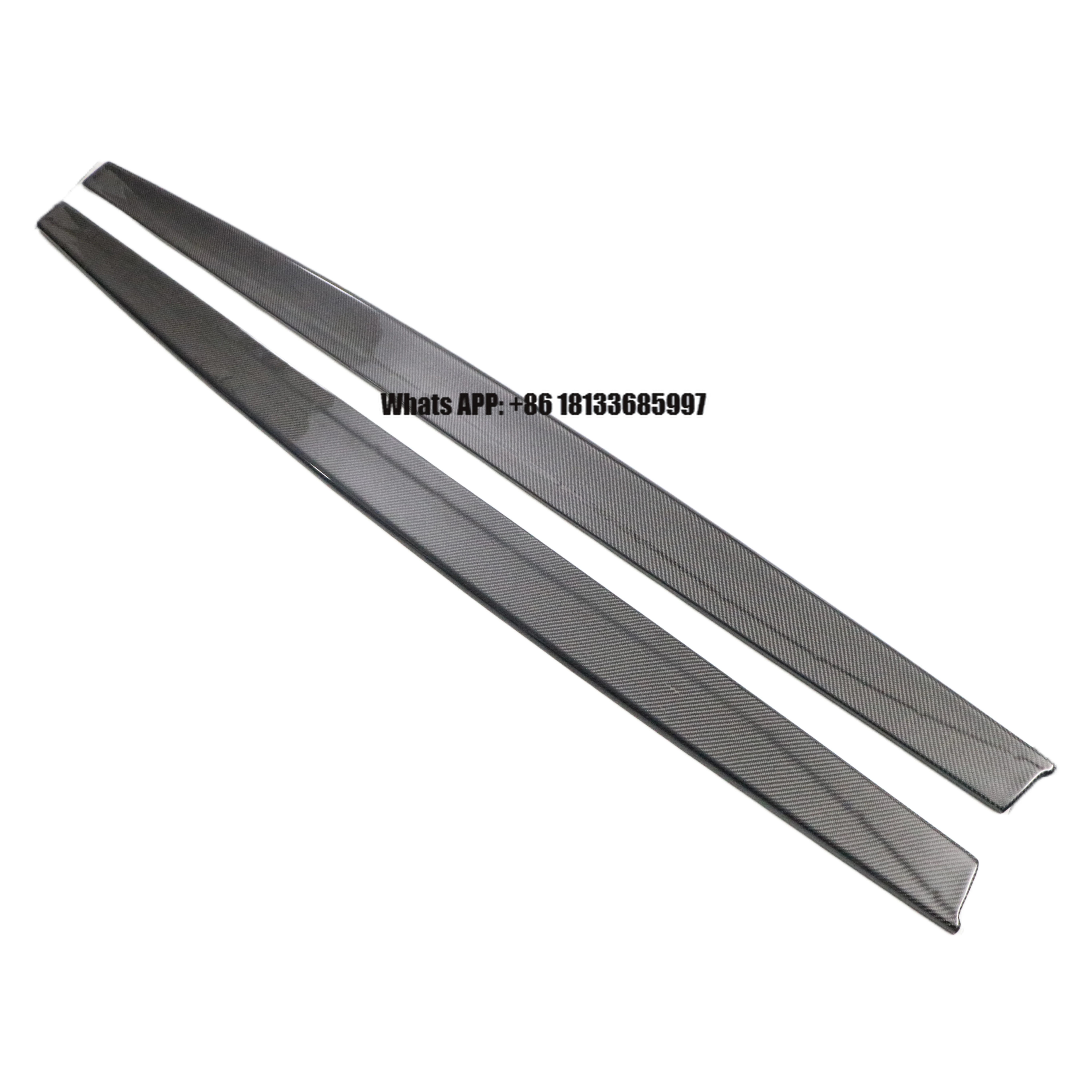 

For BMW 3 Series M3 F80 Use Perfect Fit Carbon Fiber Side Bumper Lip Car Appearance Upgrade Body Kits Wet Carbon Side Skirt New