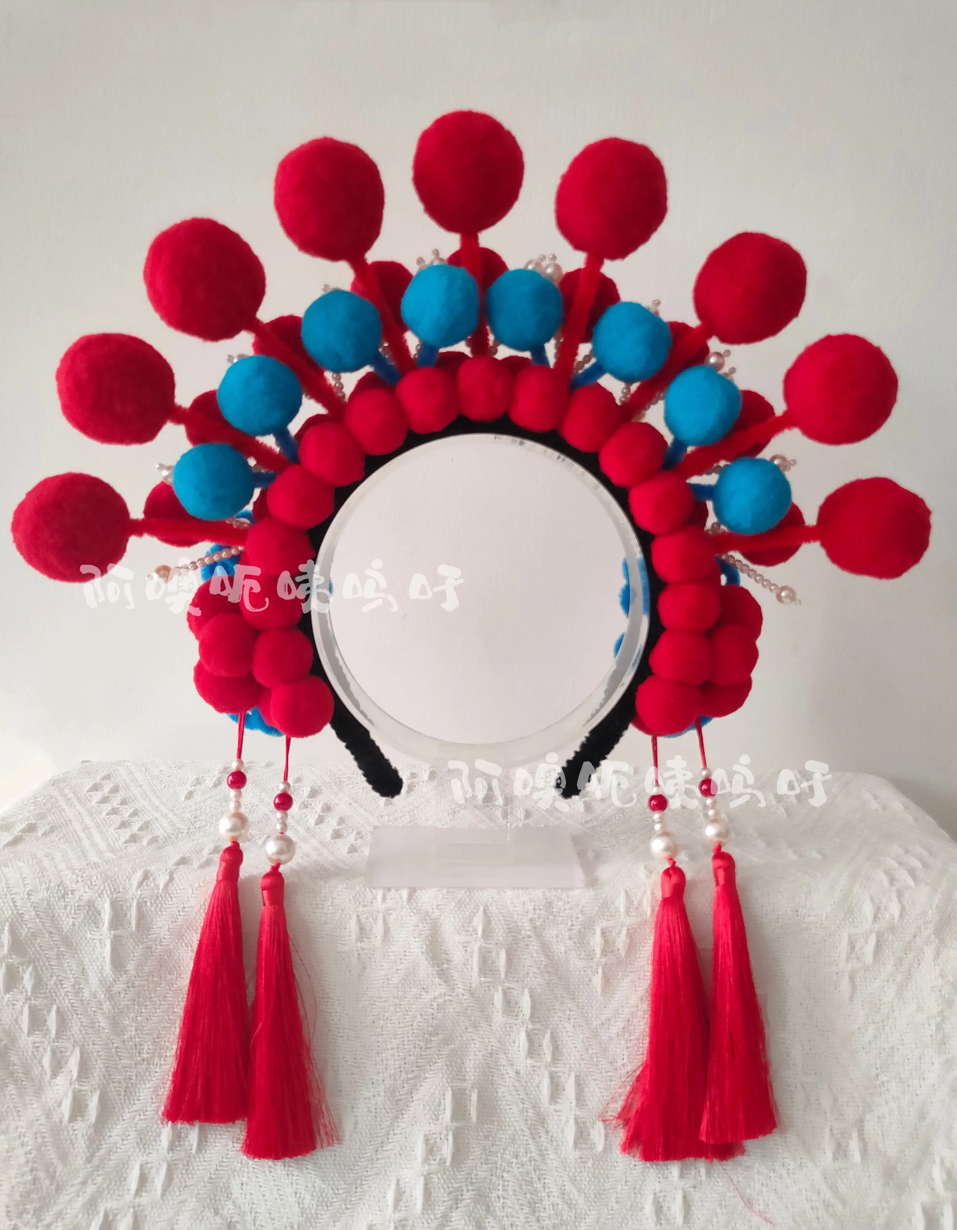 

Peking Opera Twist Stick Headband Guofeng Headgear Handmade DIY Production Material Package