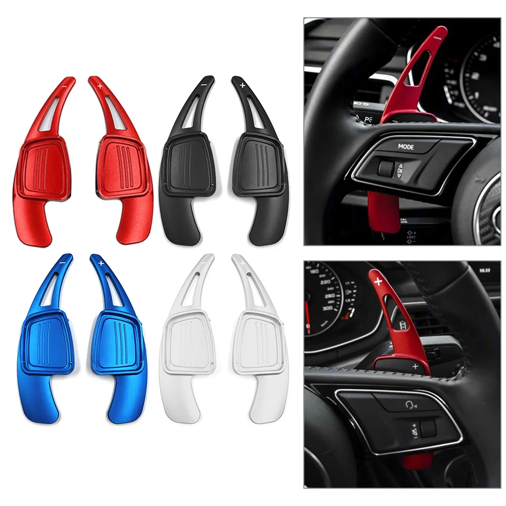 Car Steering Wheel Shift Paddle Shifter Extension For Audi A3 A4L A5 A6L S3 S4 Q2 Q5L Q7 TTS