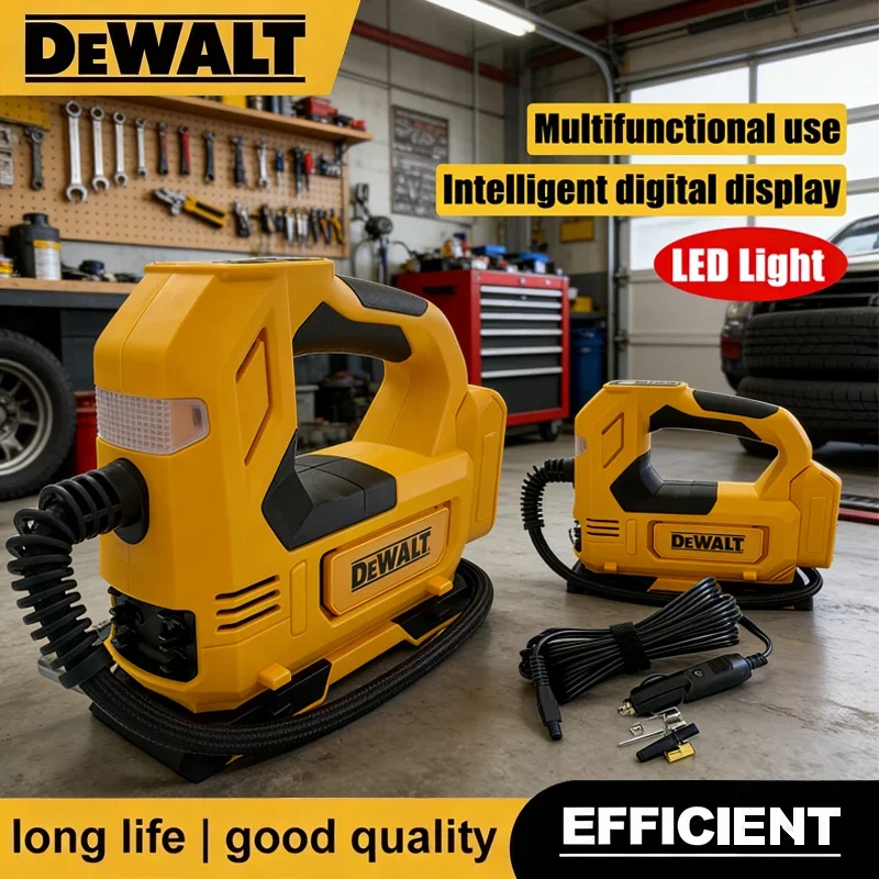 

Портативный воздушный насос DEWALT для аккумуляторов 18В, беспроводной инструмент для накачивания шин автомобиля, электрический насос для мотоциклов