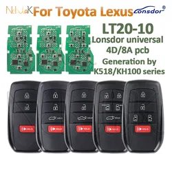 Smart Key LT20-10 Lonsdor For Lexus Toyota Sienna Venza Tacoma Tundra 2021-2024 BZ4X 8A 4D Chip Generate K518 K518ISE KH100+ Fob