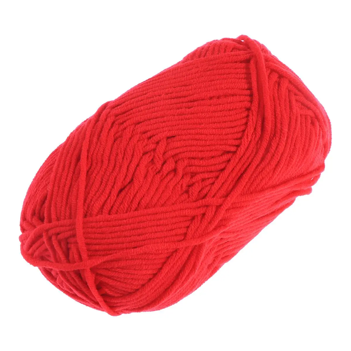 Red Milk Wool Yarn Cotton Chunky Hand Woven Crochet Knitting Wool Yarn Warm Yarn For Sweaters Hats Scarves DIY Making Craft Tool