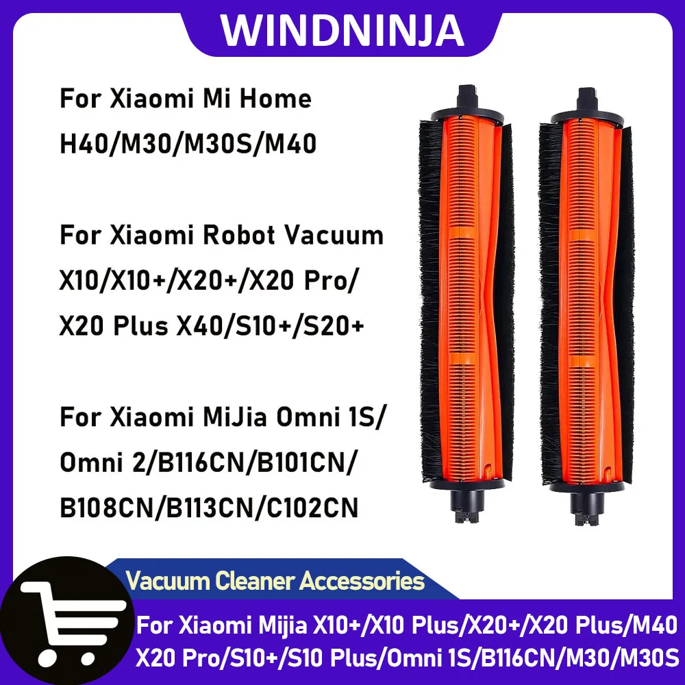 

For XiaoMi X10/X10+/X20+/X20 Plus/S20+ For Mi Home M30S/M40 For Mijia Omni 1S Vacuum Anti-Tangle Cutting Main Roller Brush Parts
