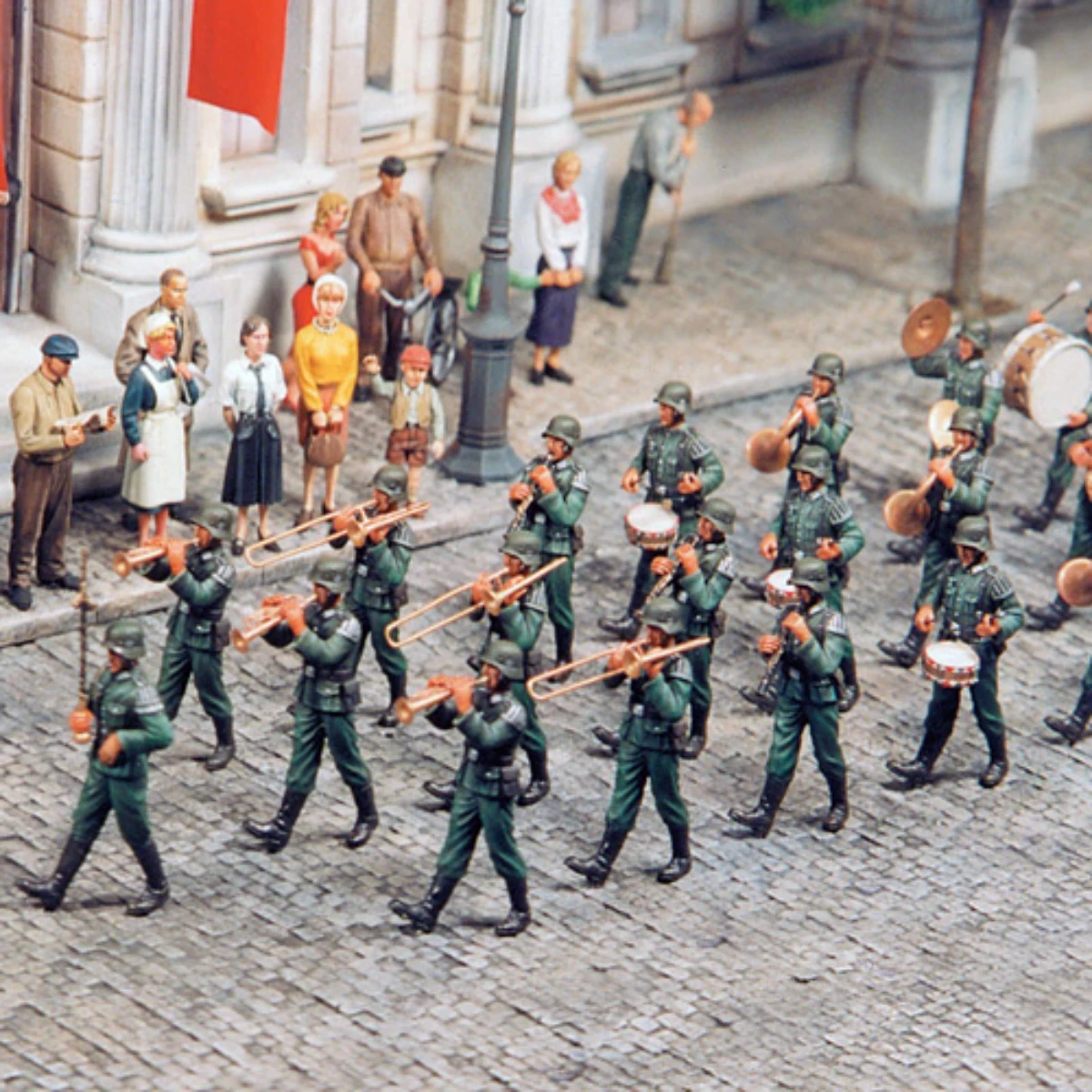 

1/35 resin soldier model GK German band (22 figures) unassembled and unpainted DIY kit 824R