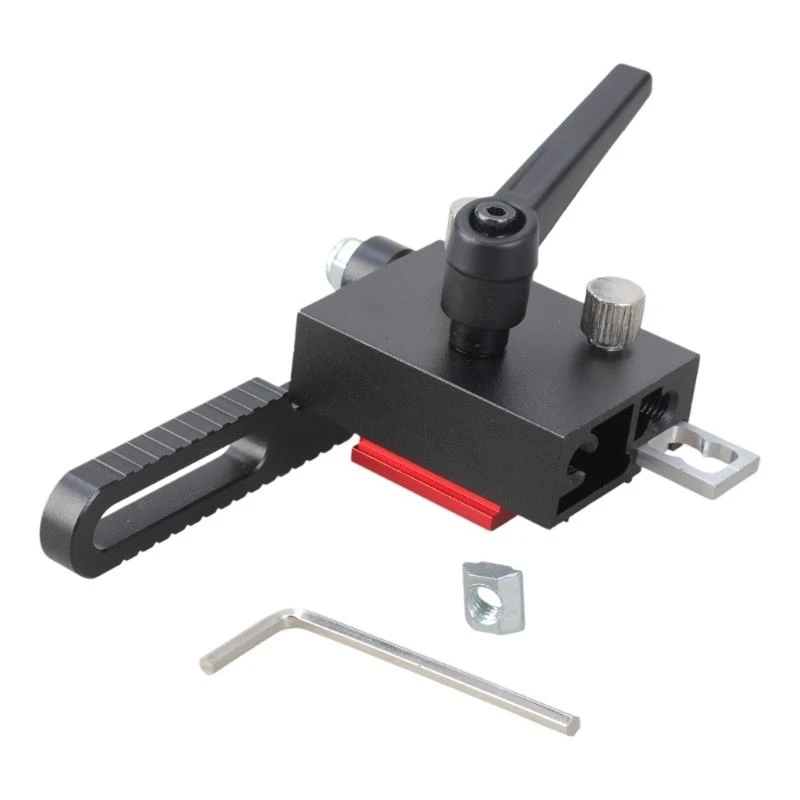 

652F Fence Stop Aluminum T Track Limit Stop Type 75 Accessories for T Shaped Tracks Woodworking T Slot Track Stop