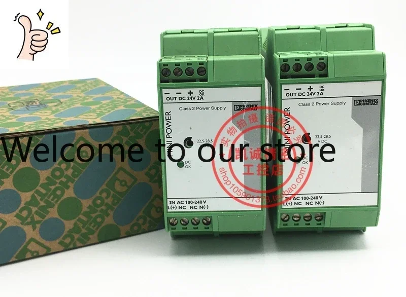 2025.4MINI-PS-100-240AC/24DC/2 Original Phoenix DC Switching Power Supply 2938730