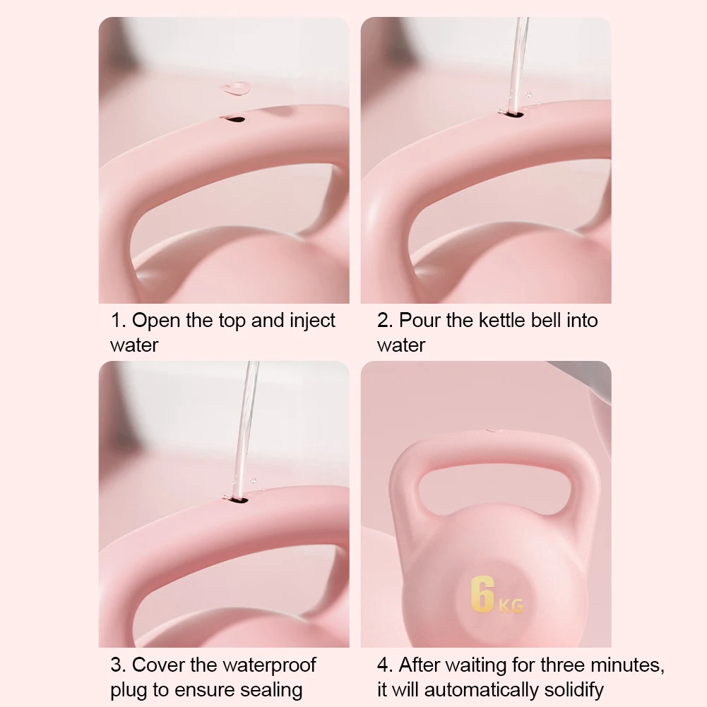 أوزان Kettlebell الناعمة المملوءة بالماء، أوزان Kettlebell المقاومة للصدمات، أوزان الدمبل، أوزان اليد لتدريب القوة #6