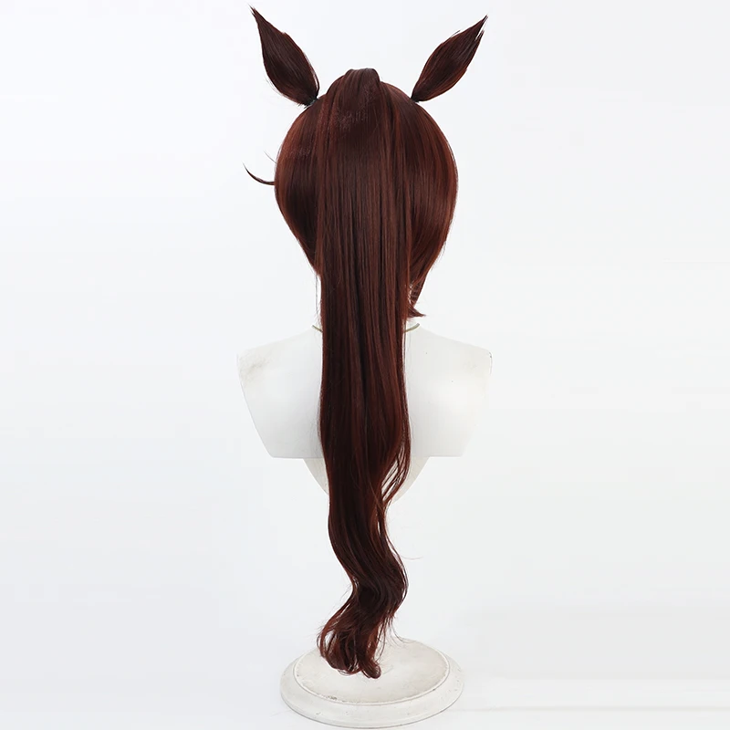 Juego Pretty Derby Tokai Teio estilo cola de caballo peluca Cosplay Tōkai Teiō pelo Cosplay para fiesta de Todos los Santos