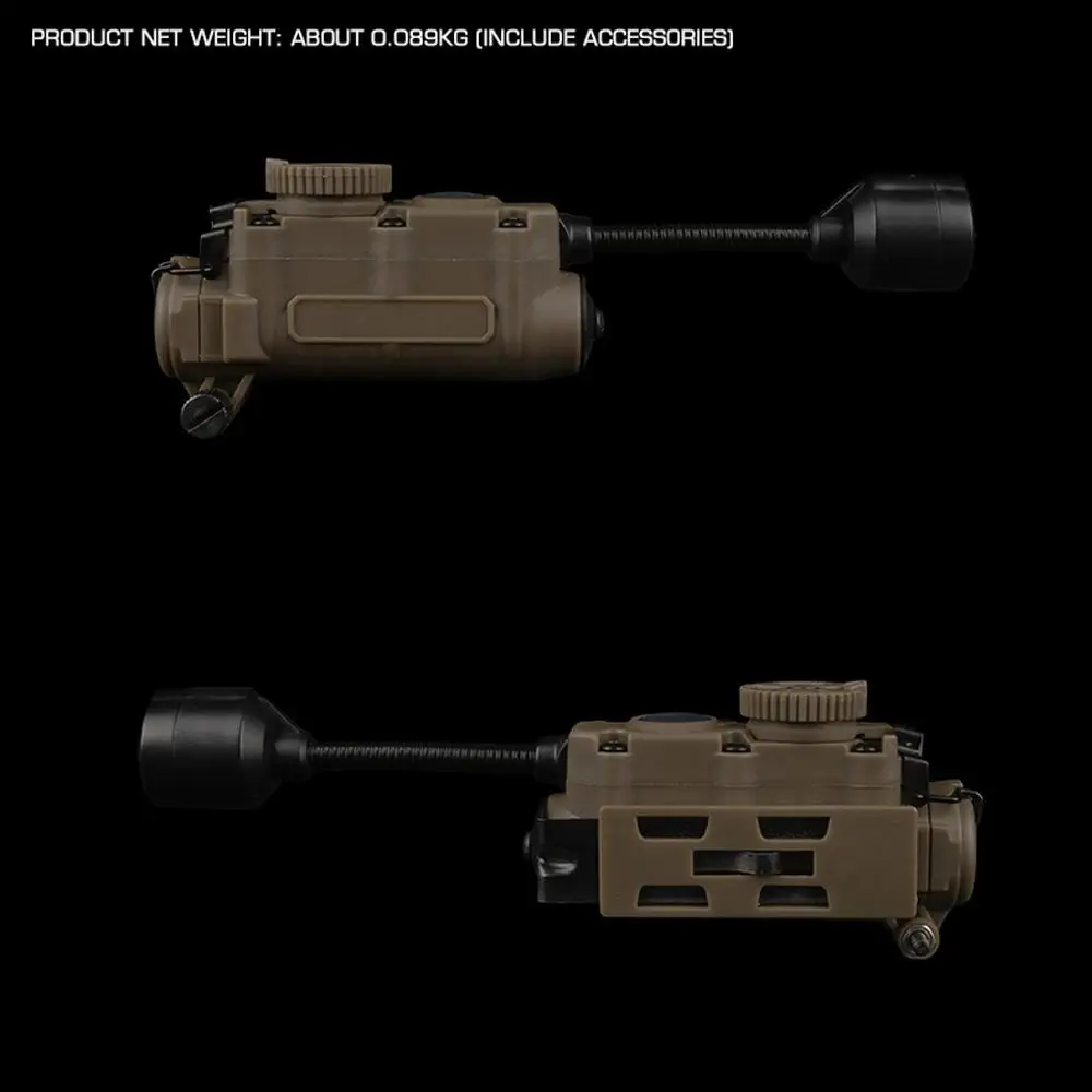 Luz táctica para casco, modo rojo/verde/azul/blanco/IR, multiusos, para caza al aire libre, Camping, luz de señal de supervivencia de emergencia