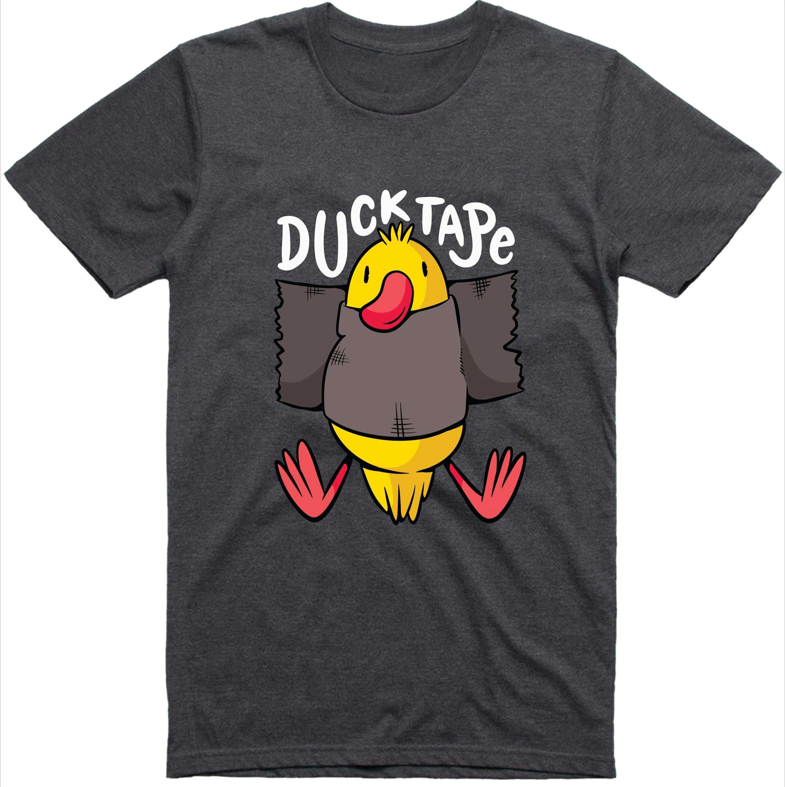 

Funny T Shirt Duck Tape Printing Peripheral Pattern Printing Summer Luxury Brand Cotton Men's and Women's T-Shirt Short Sleeve