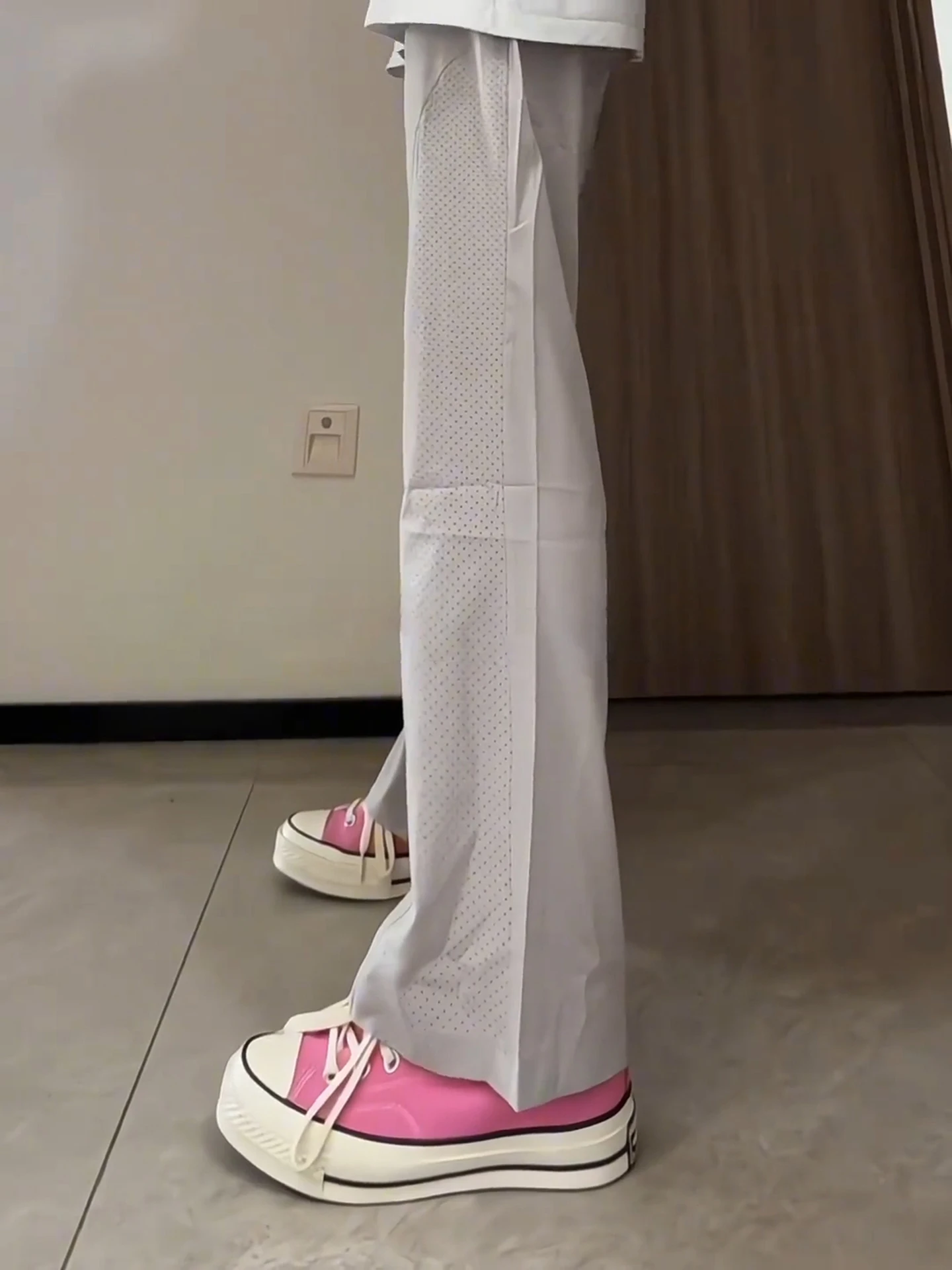 

Мужские повседневные брюки Qui Dry Ice Silk, легкие дышащие тонкие прямые брюки с диагональным вырезом, американские брюки для работы Sle