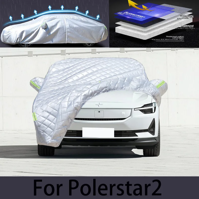 

For polerstar 2 Hail prevention cover auto rain protection, scratch protection, paint peeling protection, car clothing