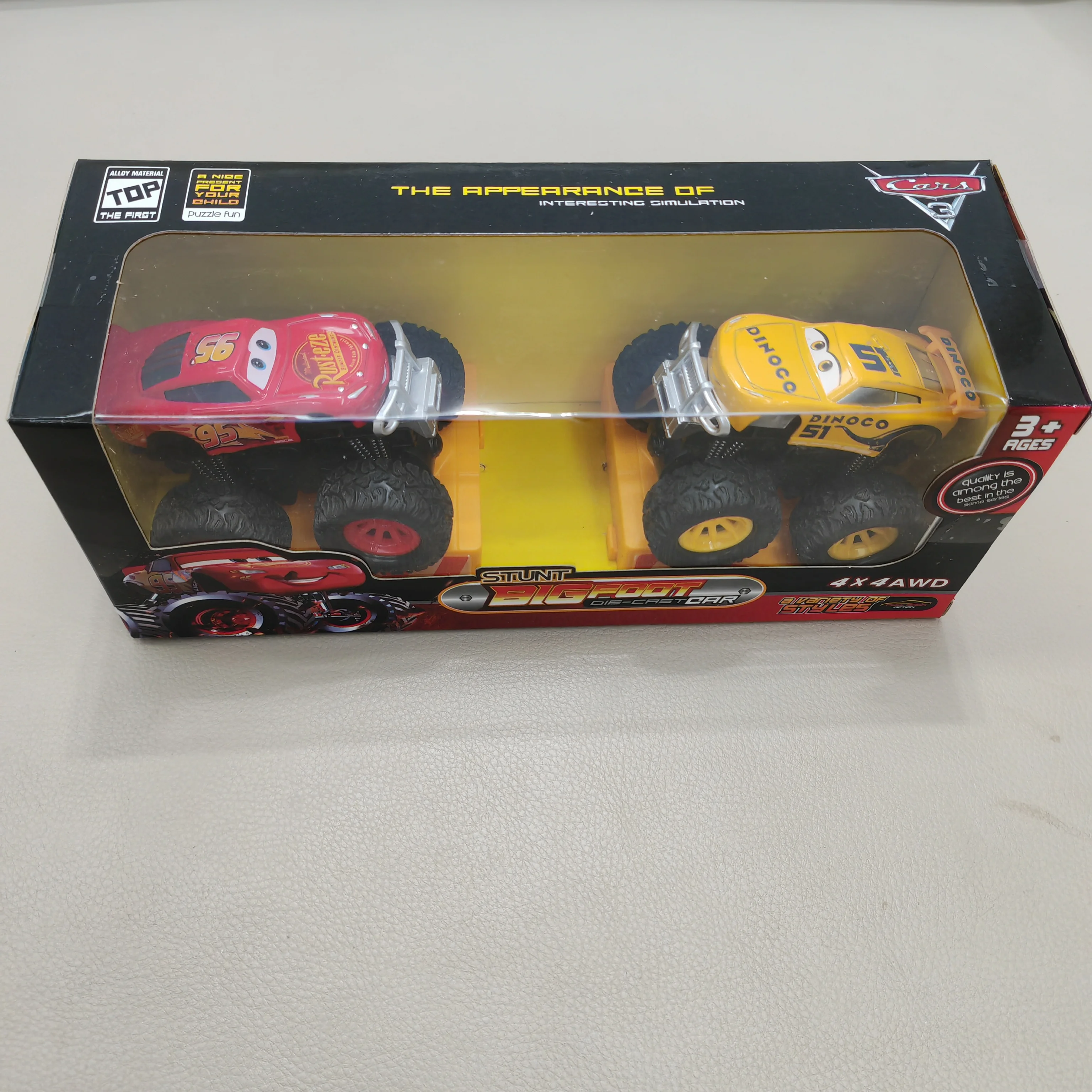 Pixar carros dublê modelo carro relâmpago mcqueen inercial roda livre liga corpo carro brinquedos coleção menino crianças jogar veículo caixa de presente