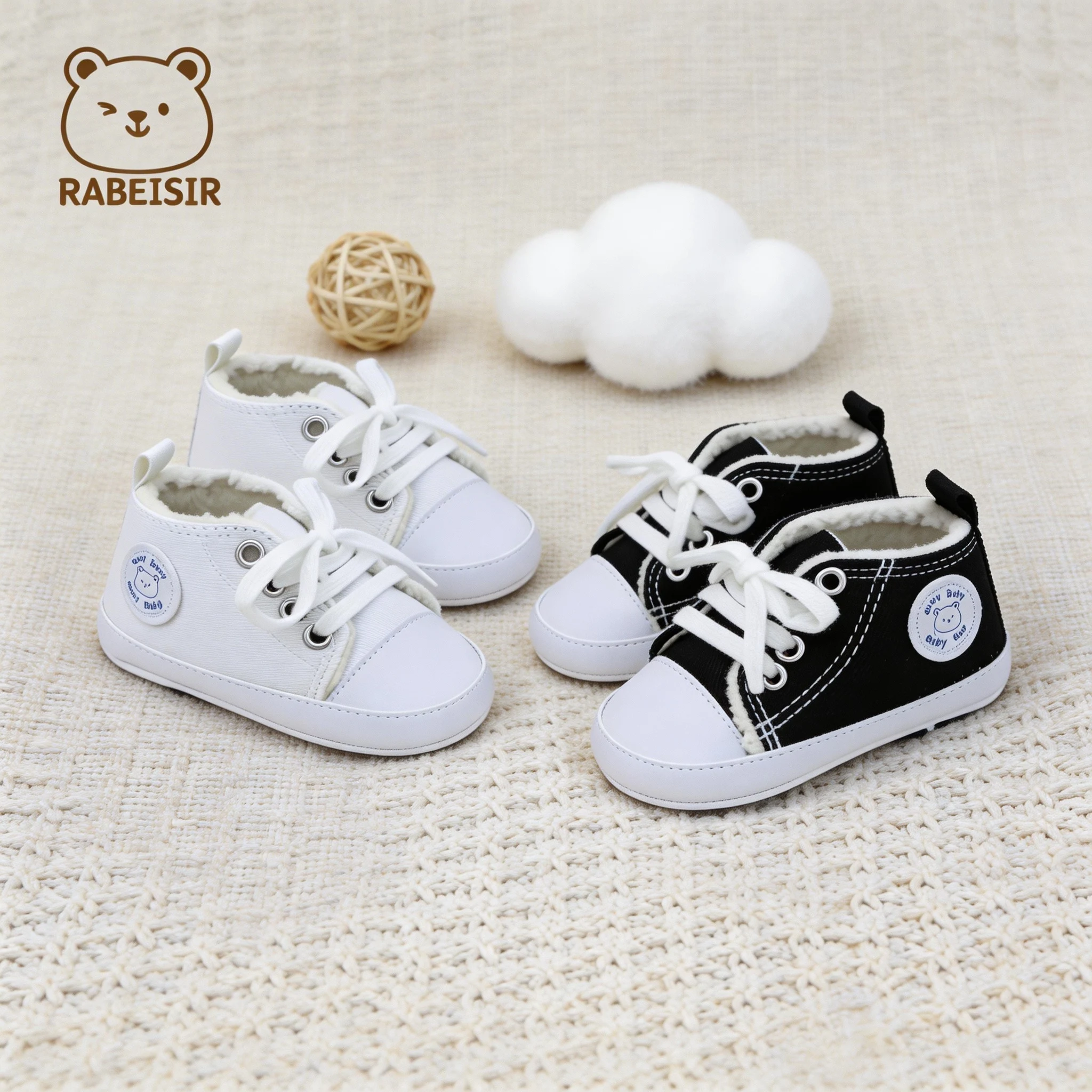 Warm and Versatile Casual Walking Shoes for Boys and Girls with Velvet Lining